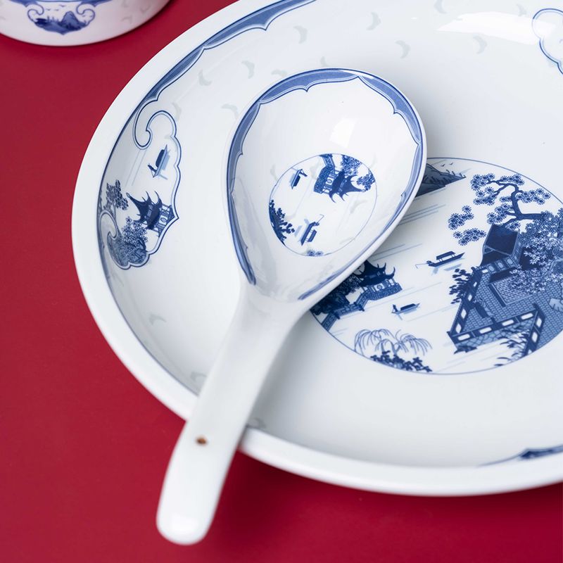 wangjiang პავილიონი ხელნაკეთი ლურჯი და თეთრი jingdezhen ჭურჭელი (3)